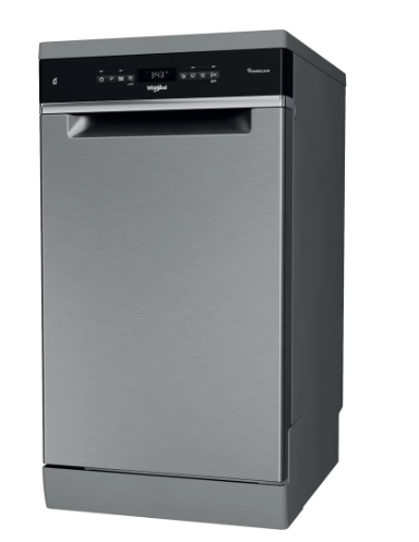 Whirlpool WSFO 3O34 PF X mosogatógép, 10 teríték, automatikus ajtónyitás, 45x59x85 cm, inox