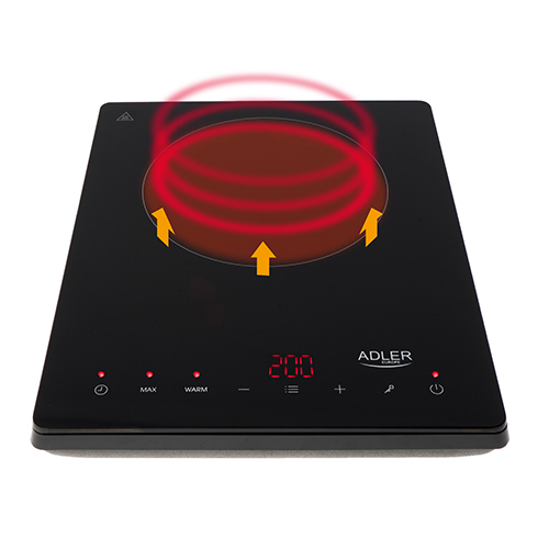 Adler AD6513 indukciós főzőlap fekete 2000W