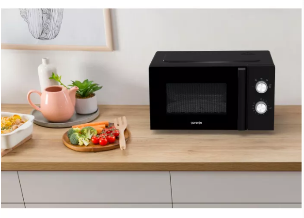 Gorenje MO17E1BH fekete mikrohullámú sütő 17l 