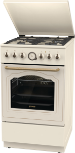 Gorenje GKS5C71CLI kombinált tűzhely extra gőzfunkcióval Classico Design, 50x59.4x85 cm 