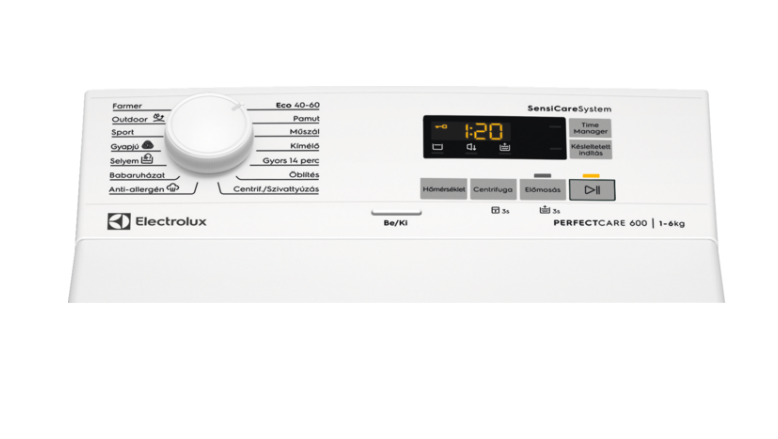 Electrolux EW6TN5261FH PerfectCare 600 felültöltős mosógép 6kg, 39.7x59.9x90.8 cm 