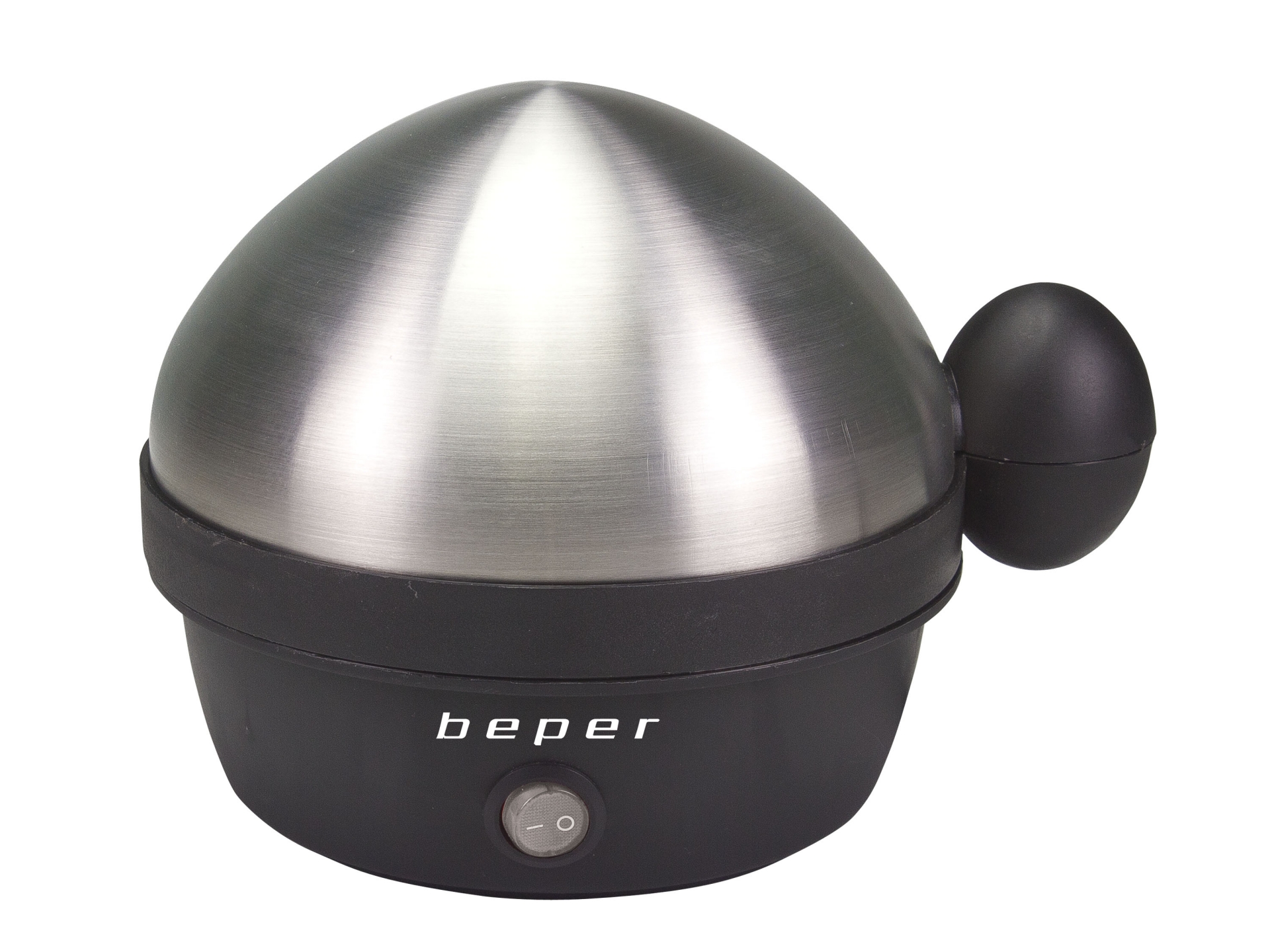 Beper BC.125 tojásfőző fekete, acélkupolás fedővel 360W