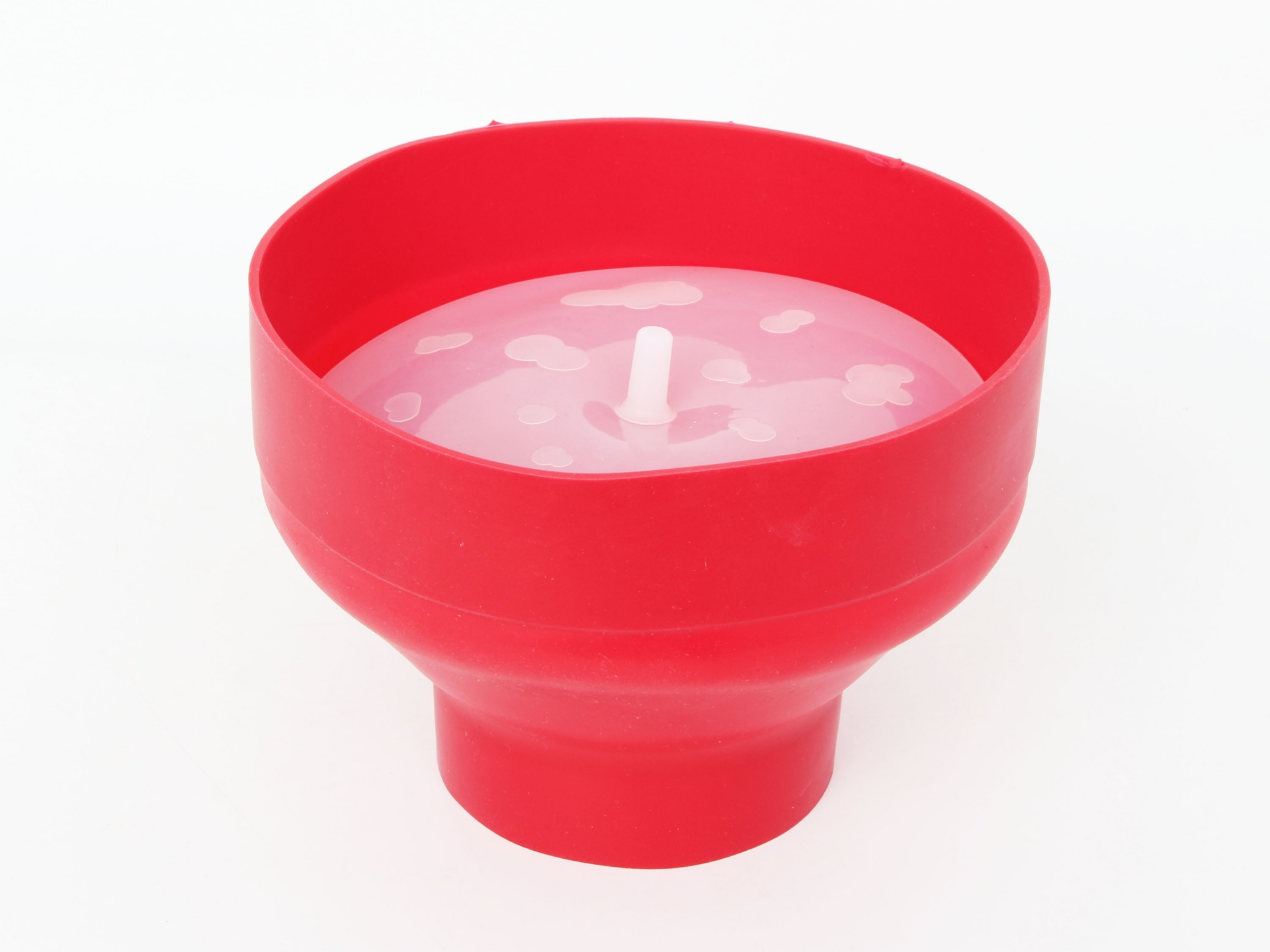 Beper C106CAS002 2,5L popcorn készítő edény, műanyag,mikrózható BPA-mentes piros