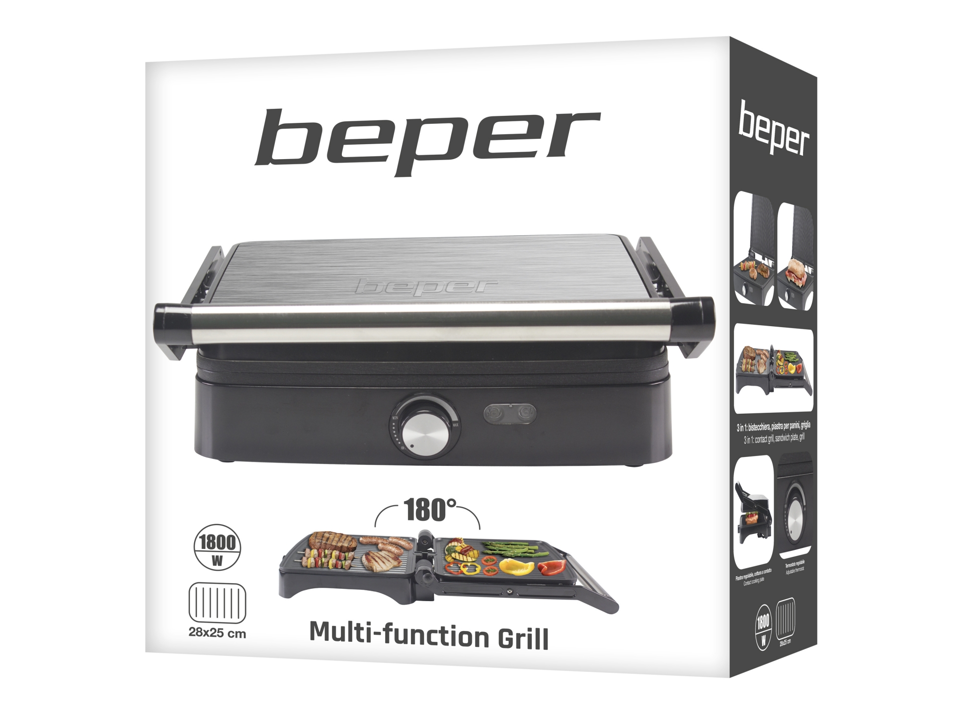 Beper P101TOS502 multifunkciós grillsütő ezüst