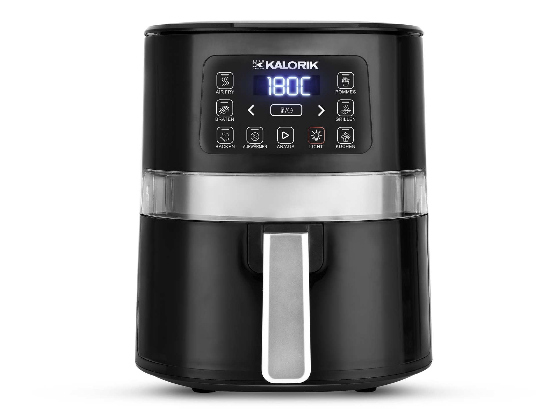 Kalorik FTL2000 4 l forrólevegős fritőz fekete 7 beépített sütő program 1600W