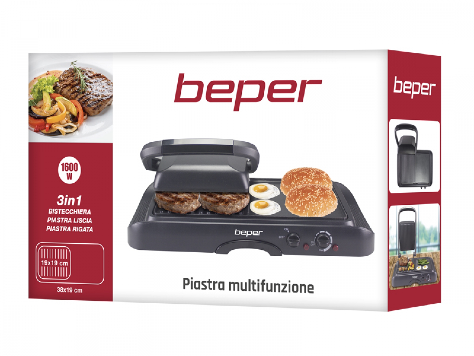 Beper P101TOS501 multifunkciós grillsütő fekete