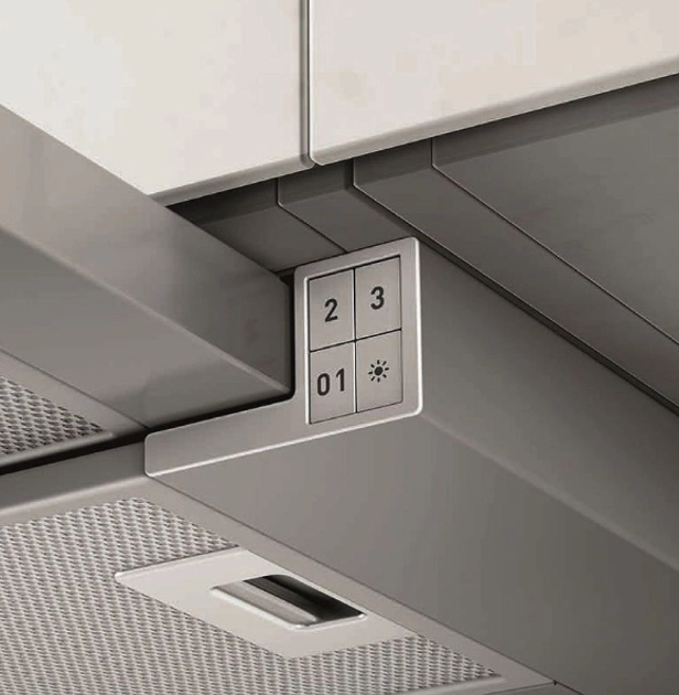 Elica ELITE 14 LUX GRVT/A/60 PRF0098874B beépíthető kihúzható konyhai elszívó,ezüst/fekete üveg front,60cm széles