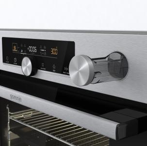 Gorenje BPSA6747A08X beépíthető pirolitikus sütő 77L, 59.5x56.4x59.5 cm, inox