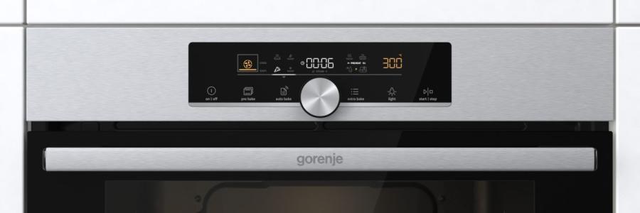Gorenje BPS6747A06X beépíthető pirolitikus, multifunkciós sütő inox 77L, 59.5x56.4x59.5 cm, inox szín