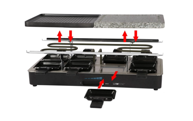 Clatronic RG3518 raclette grill 1200-1400W 