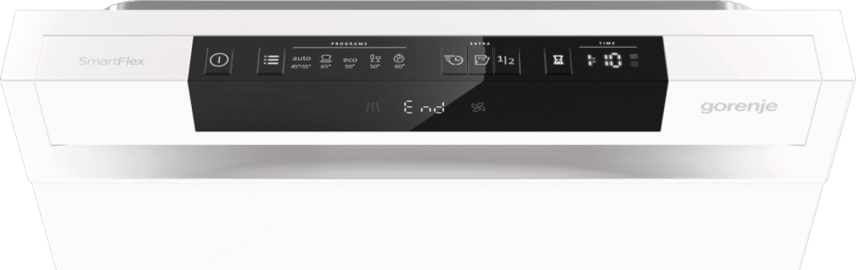 Gorenje GS541D10W mosogatógép, 3 kosár, 11 teríték, inverter motor, automatikus ajtónyitás, 44.8x60x84.5 cm