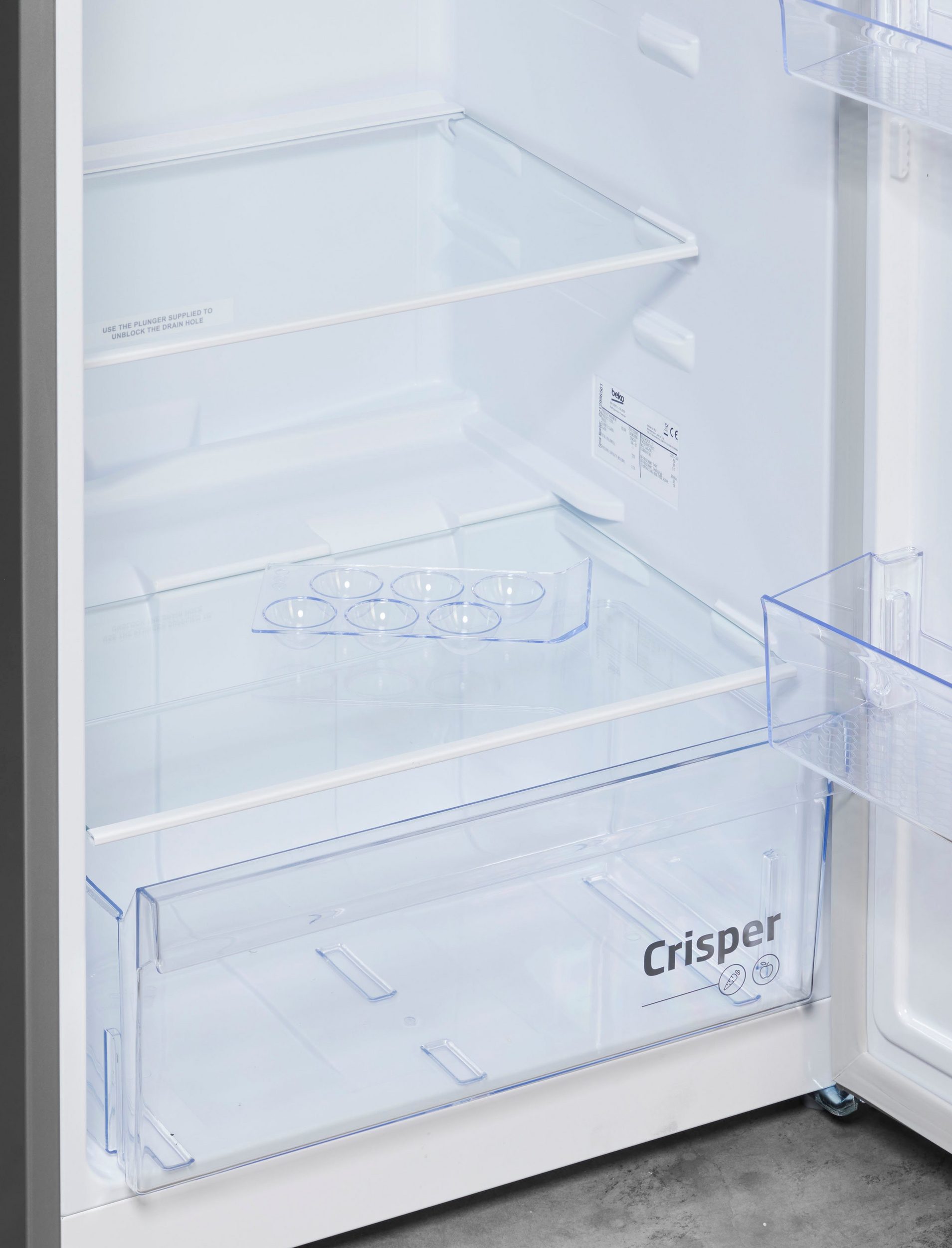 Beko RDSA240K30SN MinFrost®,felülfagyasztós kombinált hűtőszekrény,inox,146.5cm magas