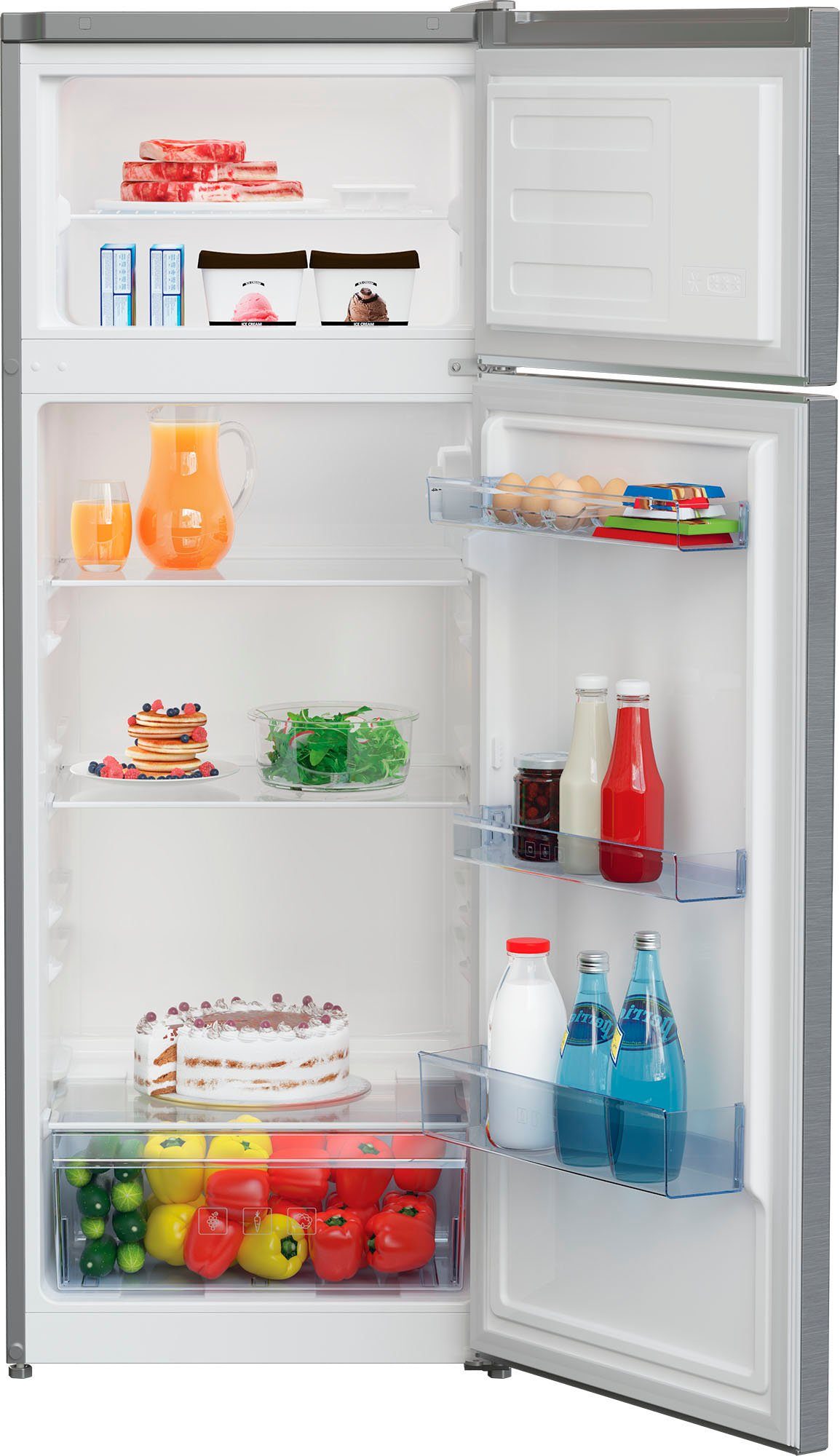 Beko RDSA240K30SN MinFrost®,felülfagyasztós kombinált hűtőszekrény,inox,146.5cm magas