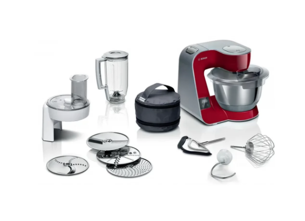 Bosch MUM5X720 MUM5 konyhai robotgép mérleggel 1000 W vörös / ezüst