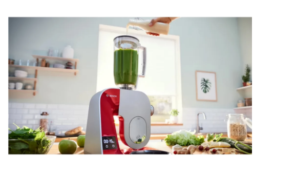 Bosch MUM5X720 MUM5 konyhai robotgép mérleggel 1000 W vörös / ezüst