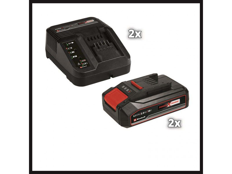 Einhell GE-CM 36/33 LI KIT (2X2,5 AH) akkumulátoros fűnyíró, 2db akkumulátorral 