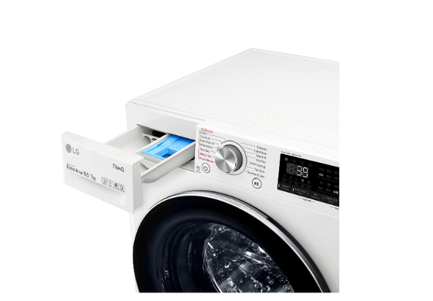 LG F4DV710S2E mosó-szárítógép gőz funkcióval 10.5/7kg, inverter motor, 60x56.5x85 cm 