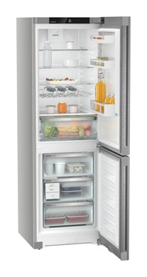 Liebherr KGNSDD 52Z23 NoFrost inox kombinált alulfagyasztós hűtőszekrény, 227/103L, 59,7x67,5x185,5cm, ezüst szín 