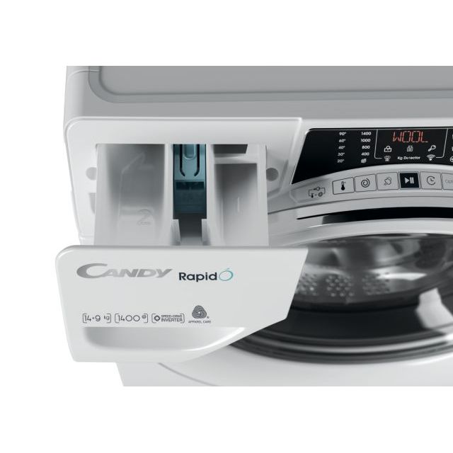 Candy ROW4966DWMCE/1-S mosó-szárítógép, 9/6kg, inverter motor, 60x60x85 cm 