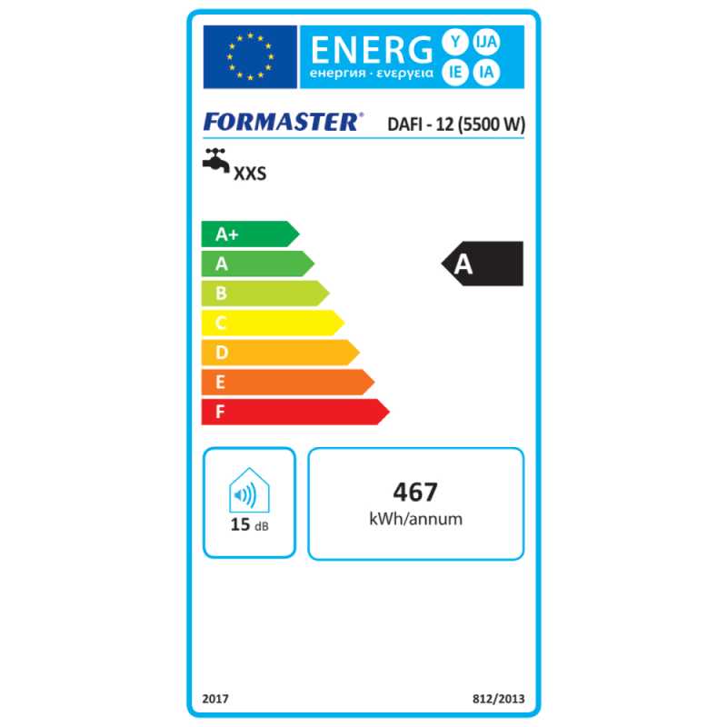 Dafi 921620 átfolyós vízmelegítő, csap fölé szerelhető, 5,5 kW
