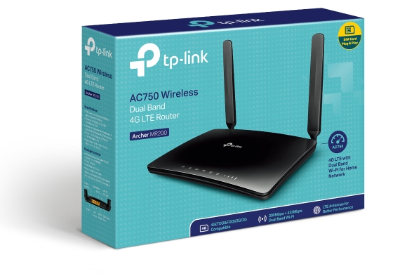 TP-LINK ARCHER MR200 AC750 3G/4G WIRELESS DUAL BAND WIFI ROUTER