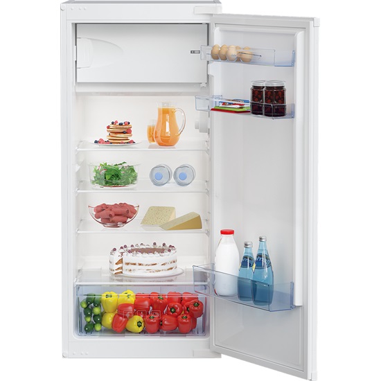 Beko BSSA-210K3 SN beépíthető egyajtós hűtőszekrény 54x121,50x54,50 cm 156/19L, BSSA210K3SN