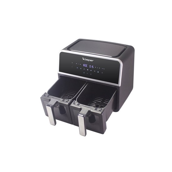 Beper P101FRI090 forrólevegős sütő, dupla kosaras, 1700W, 9L