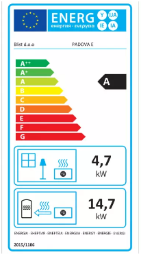 Warnex Blist Padova E vízteres kandalló 19,74kW
