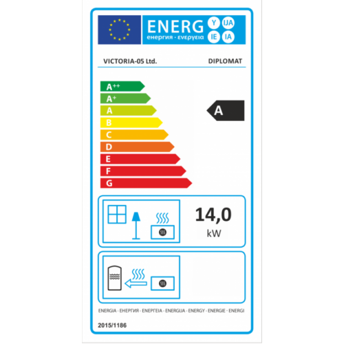 Warnex Diplomat inox kandalló 14kW