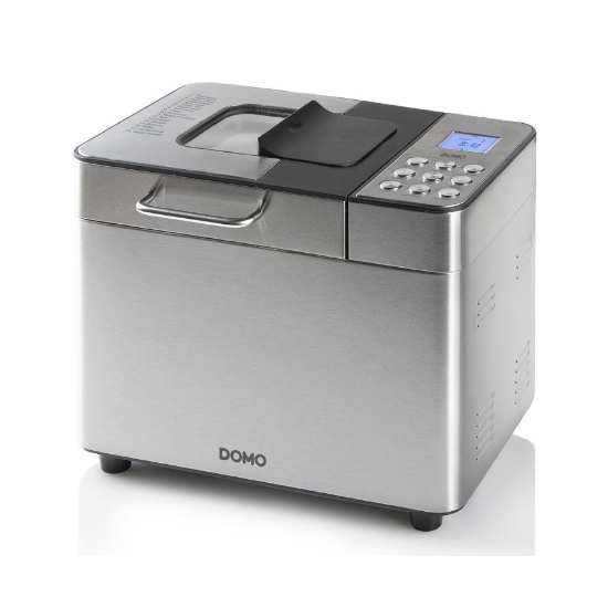 Domo B3971 automata kenyérsütő gép adagoló nyílással, fekete inox színű 