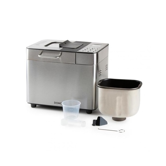 Domo B3971 automata kenyérsütő gép adagoló nyílással, fekete inox színű 