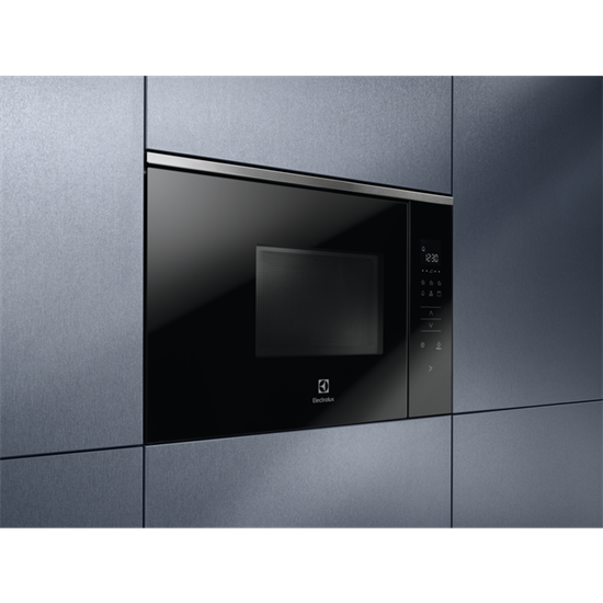 Electrolux KMFE172TEX beépíthető mikrohullámú sütő, 17L, fekete, 800W 