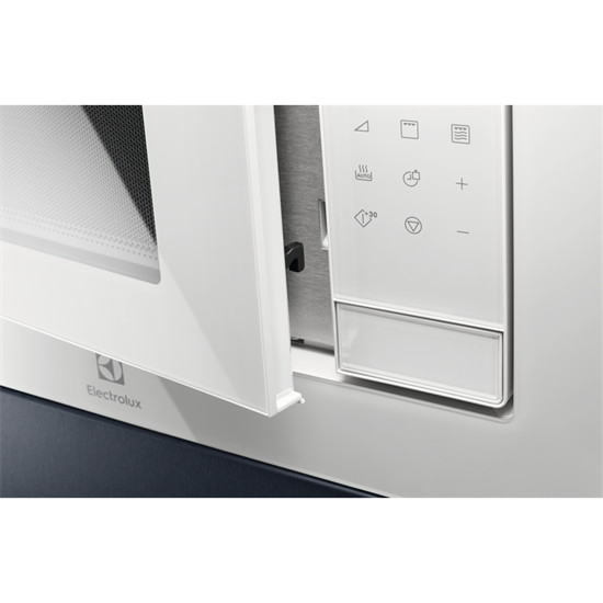 Electrolux LMS4253TMW beépíthető mikrohullámú sütő fehér grill funkcióval, 25L, fehér 