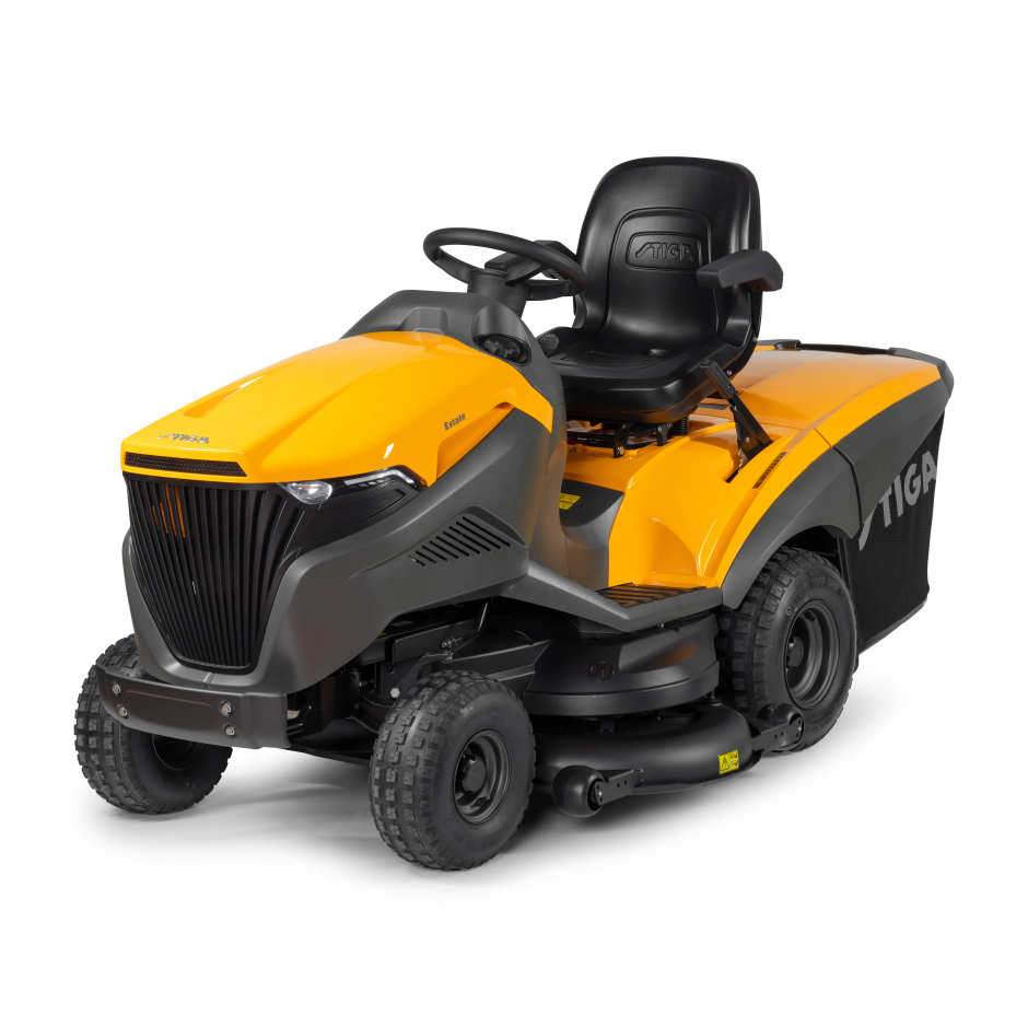 Stiga ESTATE 9122 W Honda motoros fűgyűjtős fűnyíró traktor,8000m2, 122cmes vágófelülettel, hidrosztatikus váltóval,Honda GXV630
