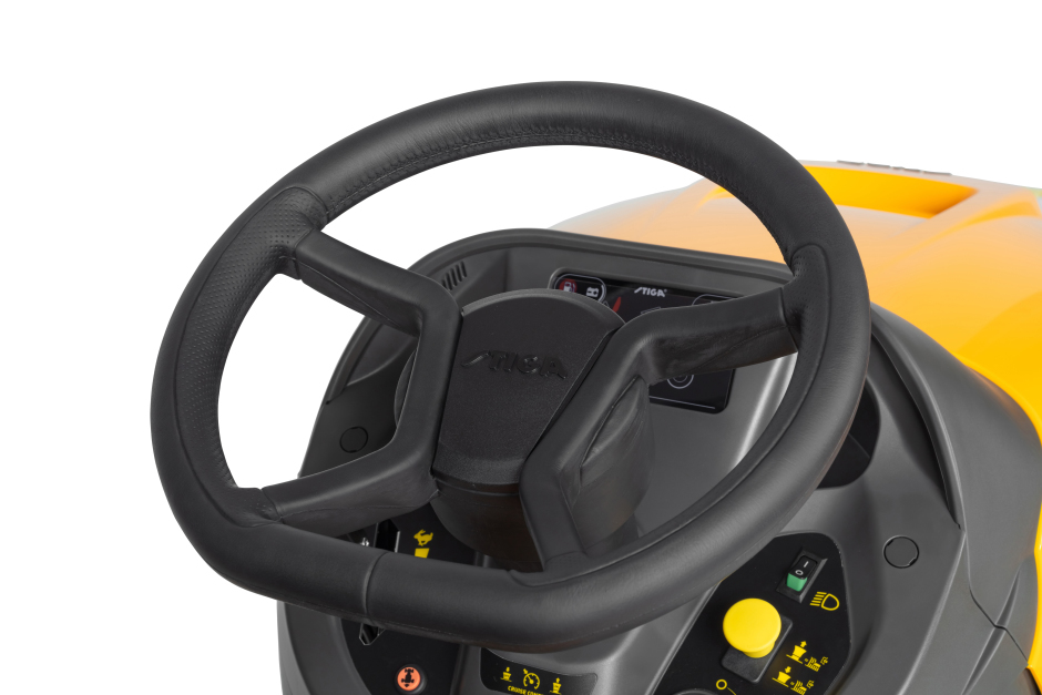 Stiga ESTATE 9122 W Honda motoros fűgyűjtős fűnyíró traktor,8000m2, 122cmes vágófelülettel, hidrosztatikus váltóval,Honda GXV630