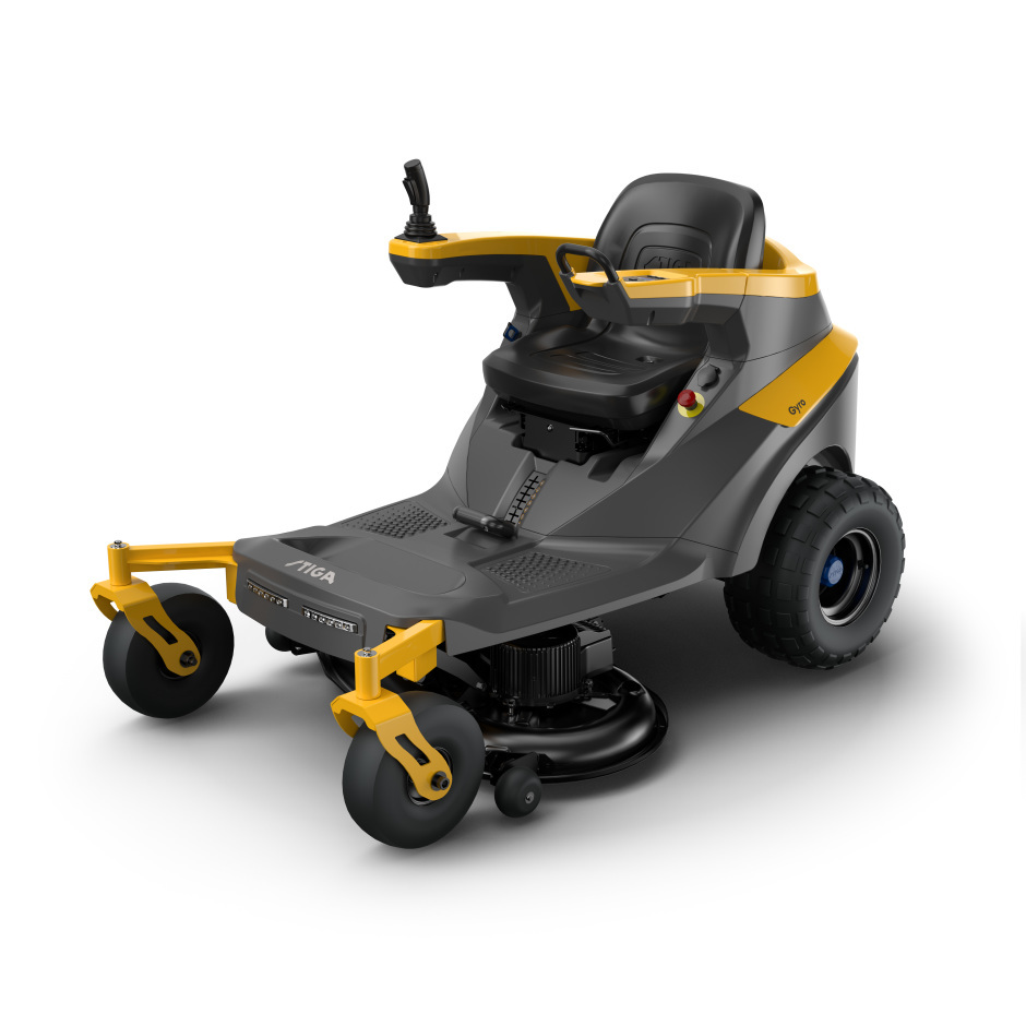 Stiga GYRO 500e helyben forduló akkumulátoros fűnyíró traktor,oldalsó kidobás,mulcsozás(opcionális)