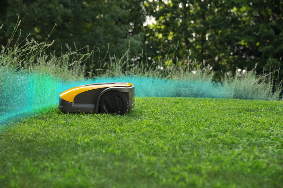 Stiga A 1500 robotfűnyíró, emelés, akadály, eső, lopás érzékelővel, 4késes, dokkolós, automatikus töltéshez visszatérés rendszerrel