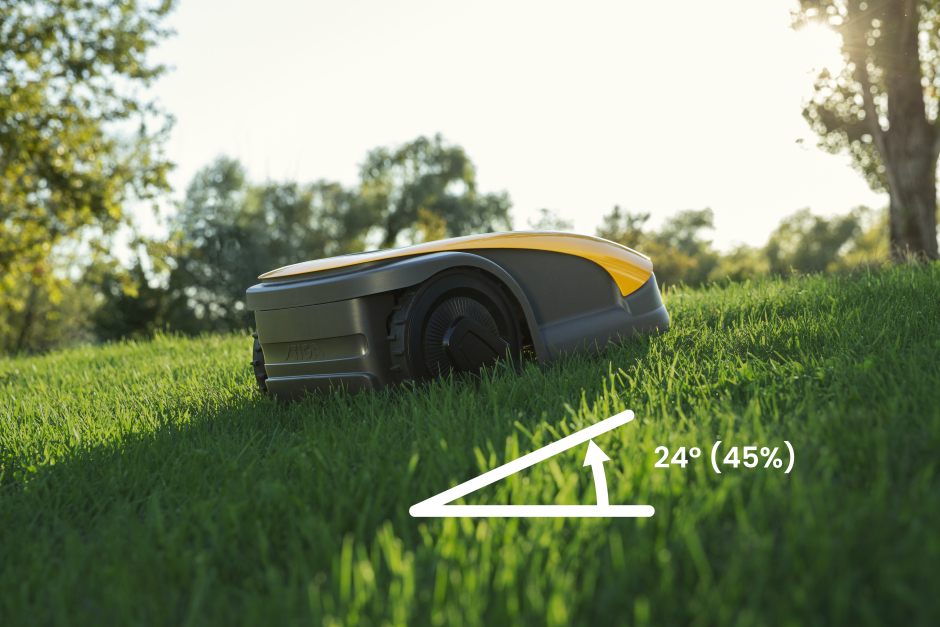 Stiga A 1500 robotfűnyíró, emelés, akadály, eső, lopás érzékelővel, 4késes, dokkolós, automatikus töltéshez visszatérés rendszerrel