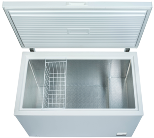 Hausmeister HM4177E fagyasztóláda, 400L, inverter motor, 2 az 1-ben funkció használható hűtőnek illetve fagyasztónak,138.5x73.5x83.5 cm