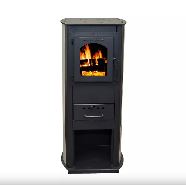 Warnex TERMO KLASIK LUX 6,5kW bézs kandalló teje megerősített fémlemezből készült, bézs színes oldal
