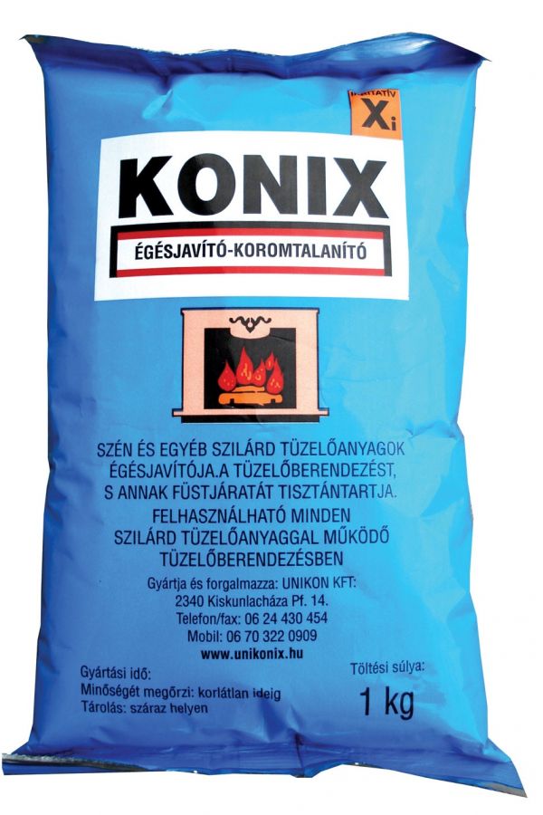 Égésjavító, koromtalanító 1kg KONIX