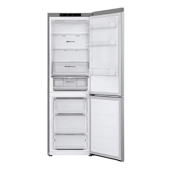 LG GBV3100DPY alulfagyasztós kombinált hűtőszekrény, DoorCooling+™ technológia, 344/110L, 59.5x68.2x186 cm, hamvas matt ezüst szín 
