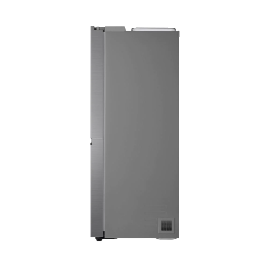 LG GSLV51PZXM Side-by-Side hűtőszekrény, inox színű,416/219L,179cm magasság, Smart Inverter Kompresszor, 