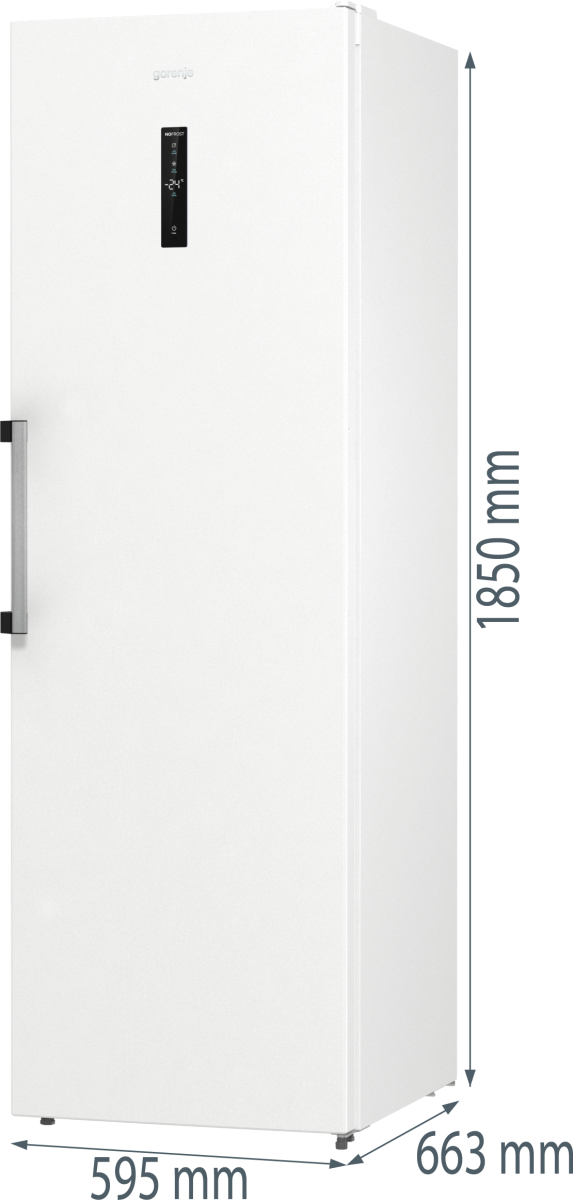 Gorenje FN619DAW6 No Frost fagyasztószekrény 280L,185cm magas,inverteres kompresszor