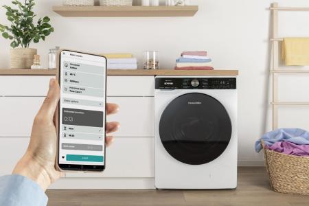 Gorenje WNS94ATWIFI elöltöltős mosógép 9kg, gőz és Wifi funkcióval, Inverteres motorral, Total AquaStop, 60x61x85 cm 