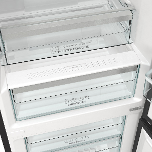 Gorenje NRK619EABXL4 NO Frost fekete kombinált hűtőszekrény, 204/96L, 60x59.2x185 cm 