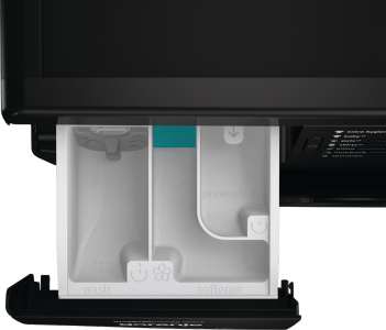 Gorenje WNEI84AS/B  fekete elöltöltős mosógép Inverteres motor, 60x54.5x85 cm 