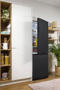 Gorenje NRK619EABXL4 NO Frost fekete kombinált hűtőszekrény, 204/96L, 60x59.2x185 cm 