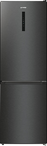 Gorenje NRK619EABXL4 NO Frost fekete kombinált hűtőszekrény, 204/96L, 60x59.2x185 cm 