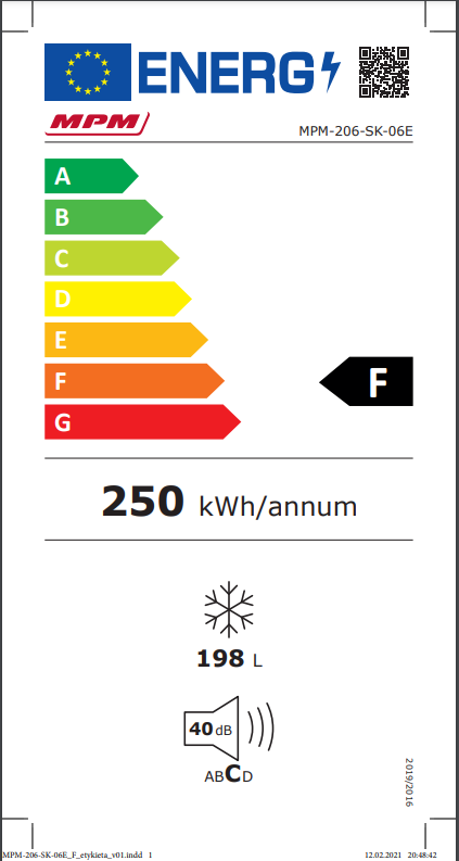MPM MPM-206-SK-06E fagyasztóláda 198l kulcsra zárható  85 x 91 x 55 cm, -15 °C-on is működik, MPM206SK06E